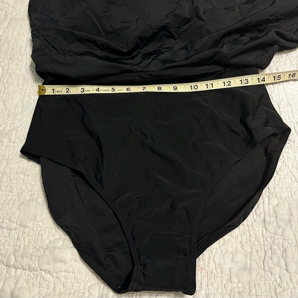 NEW B2Prity Bright Pink Black Womens Large 1 Piece Cut Out Skirt Brief Adj Strap - Picture 9 of 9